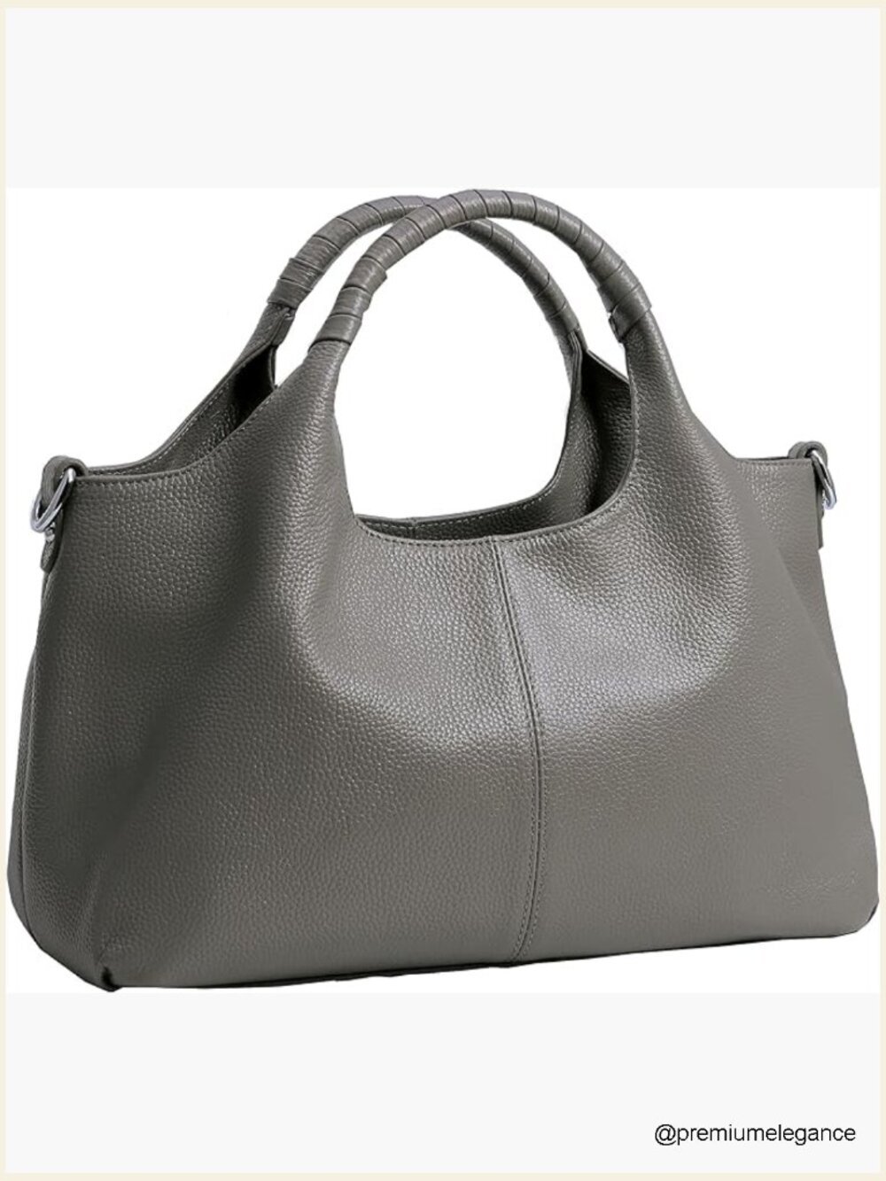 Genuine Leather Hobo Satchel Crossbody Bag Medium Tote Purse